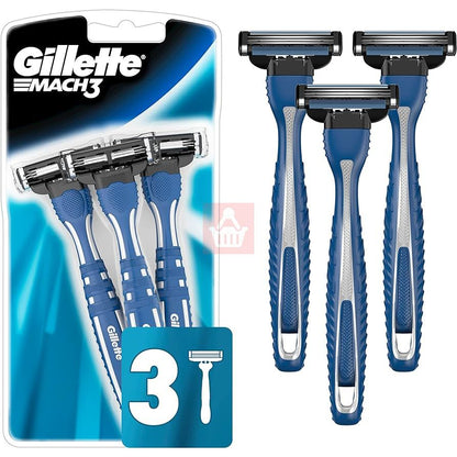 Gillette Mens Mach 3 Razor Disposable 3 Count