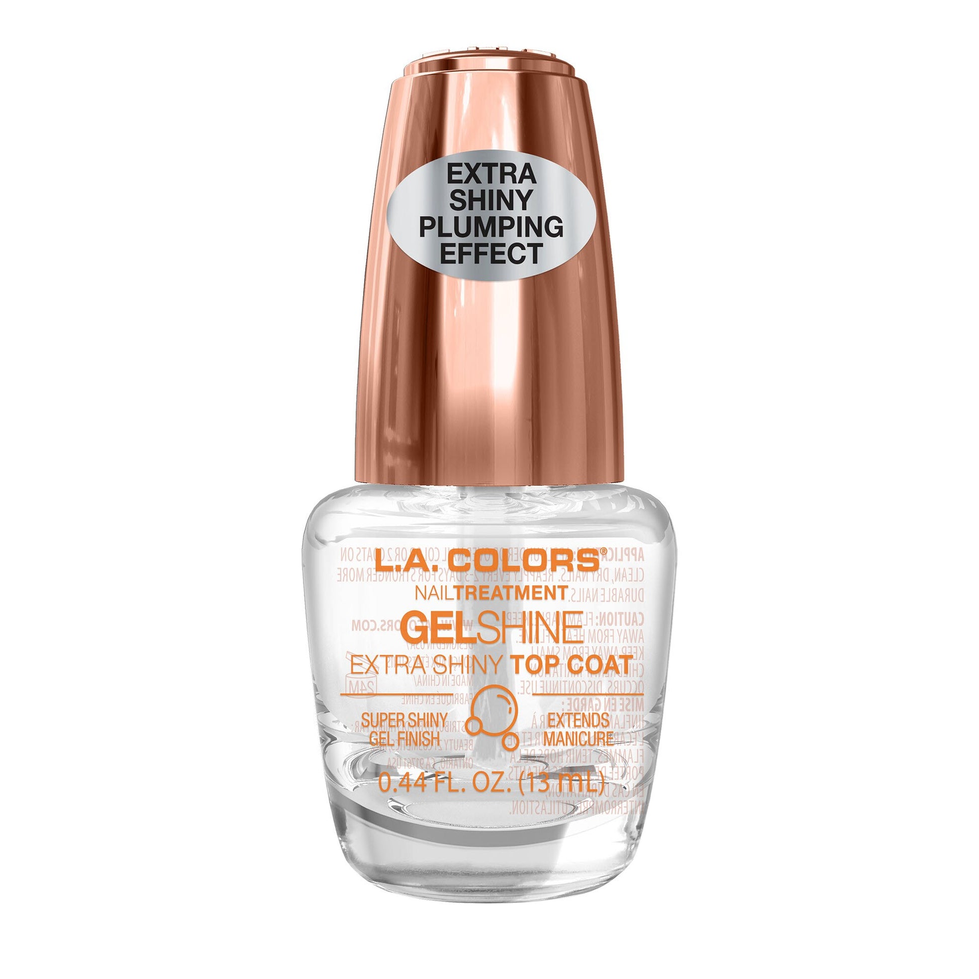 L.A. Colors Pro Gel Top Coat Nail Treatment, 0.44 fl oz