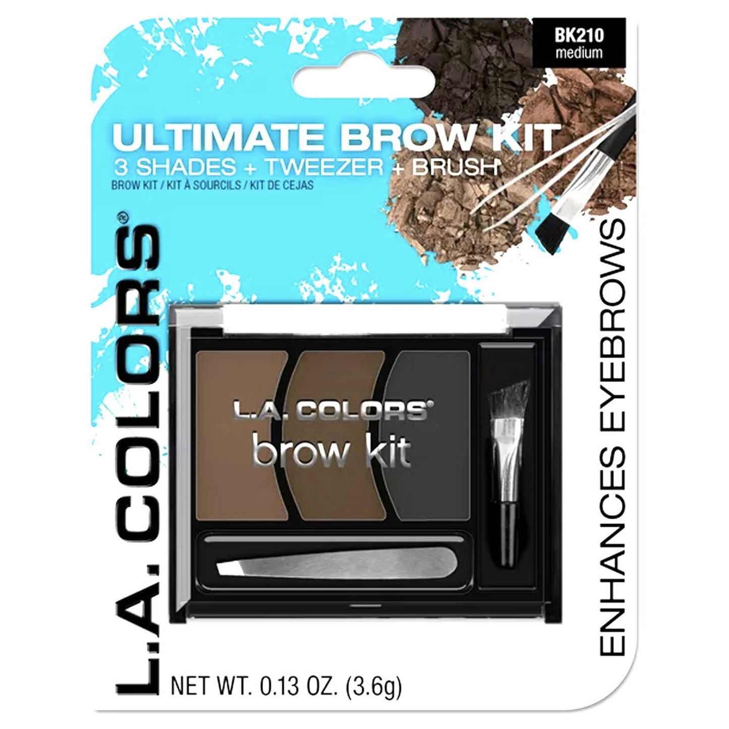 L.A. Colors Ultimate Brow Kit - Medium