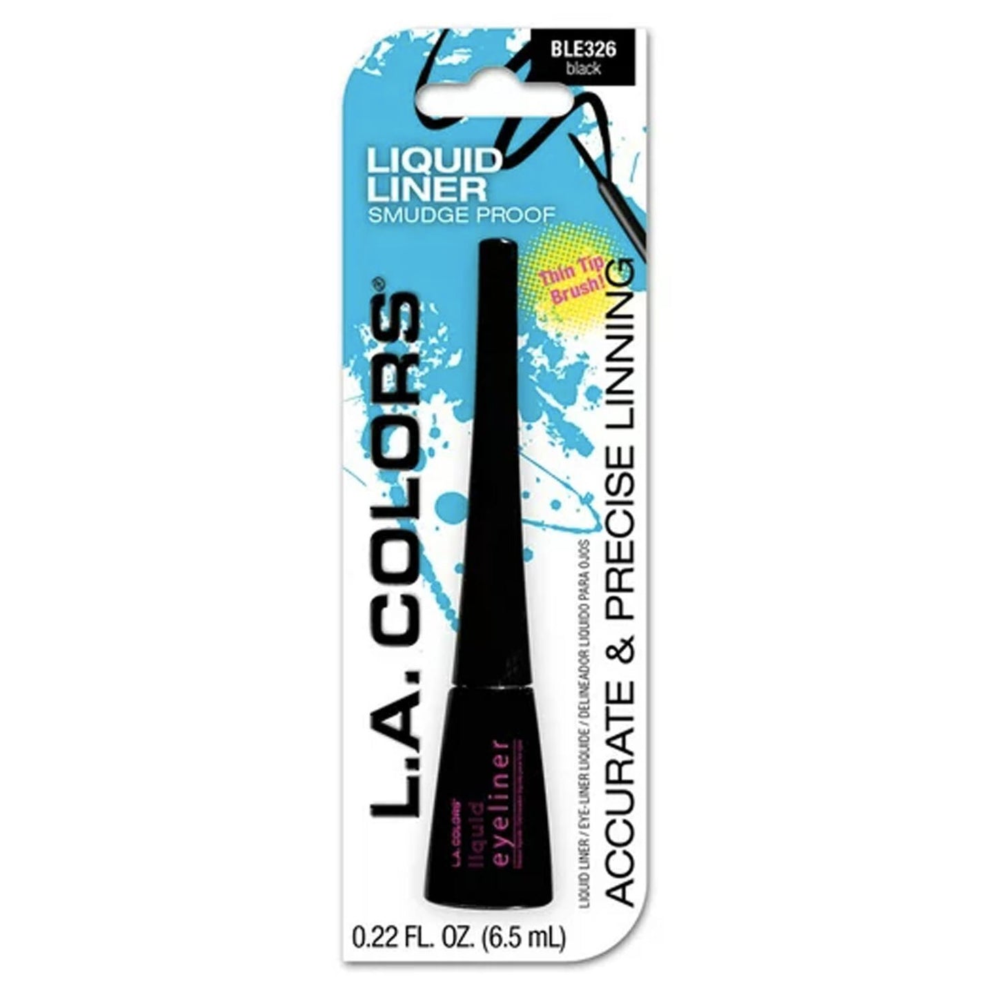 L.A. COLORS Mascara and Eyeliner Pencil + Bonus Sharpener, Black
