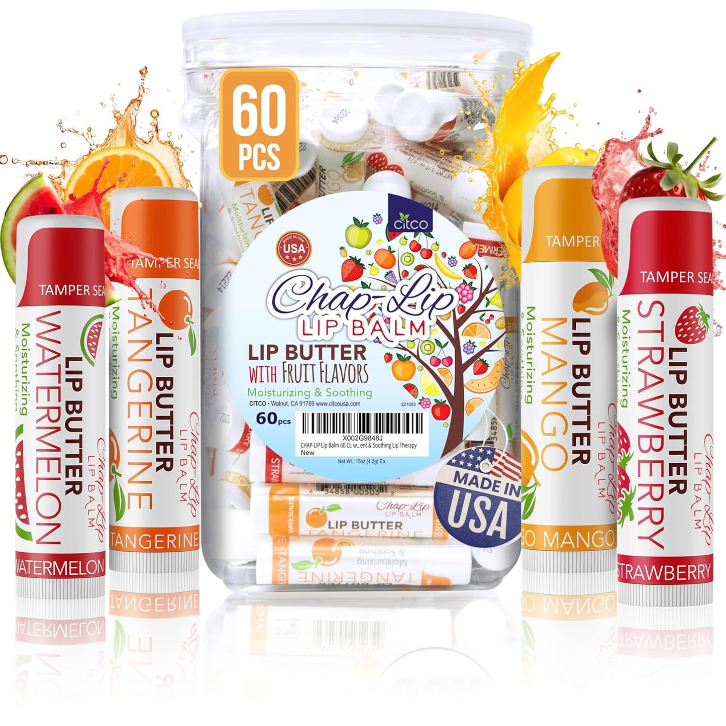 GNP LIP BALM ASST'D FLAVORS TUB 48CT