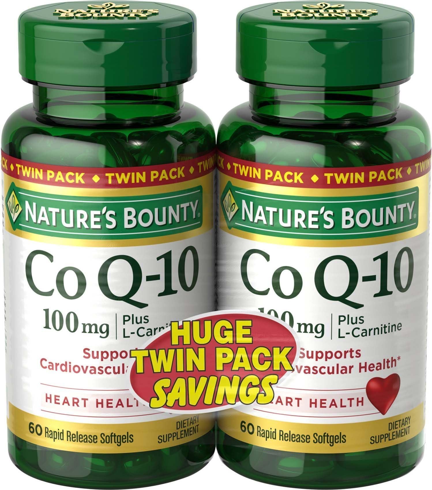 COQ-10 100MG PLUS SFTGEL 60CT NAT BOUNTY