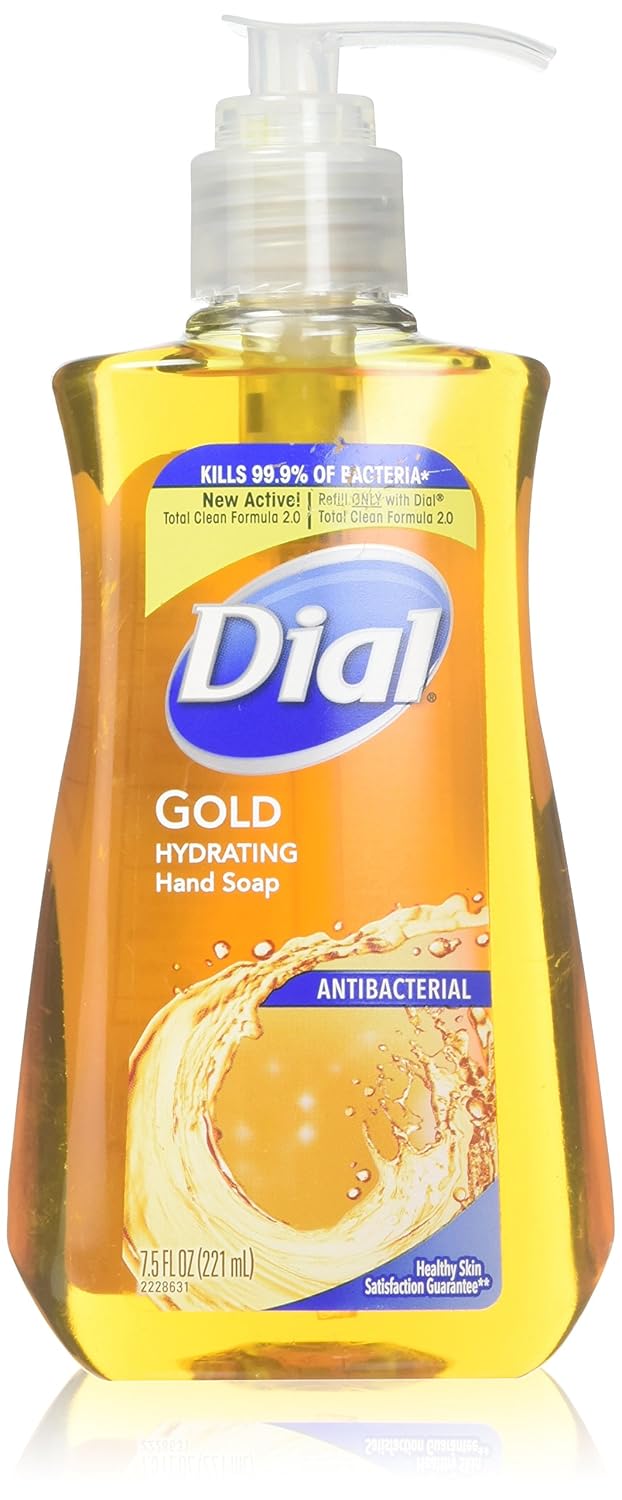 DIAL PUMP SOAP DECOR GOLD 7.5OZ