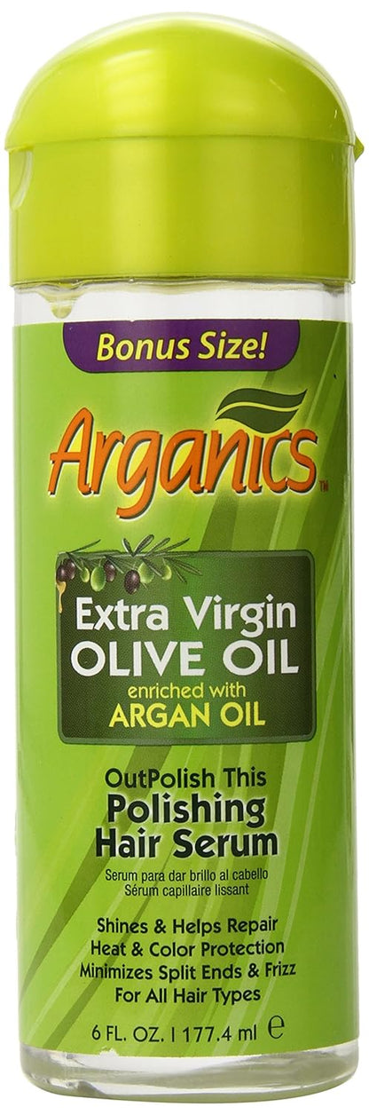 ARGANICS POLISH HAIR SERUM  6OZ