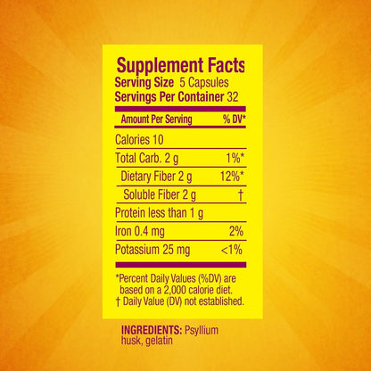 METAMUCIL DIGESTIVE HEALTH CAPSULE 160CT