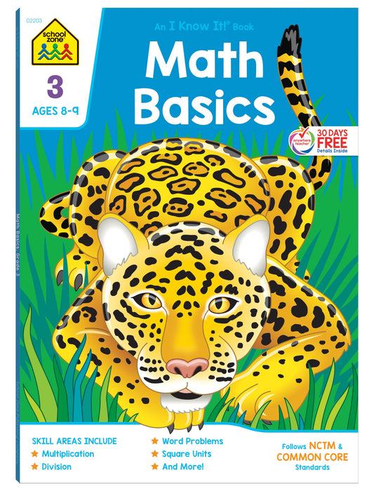 School Zone Math Basics Grade 3 Workbook