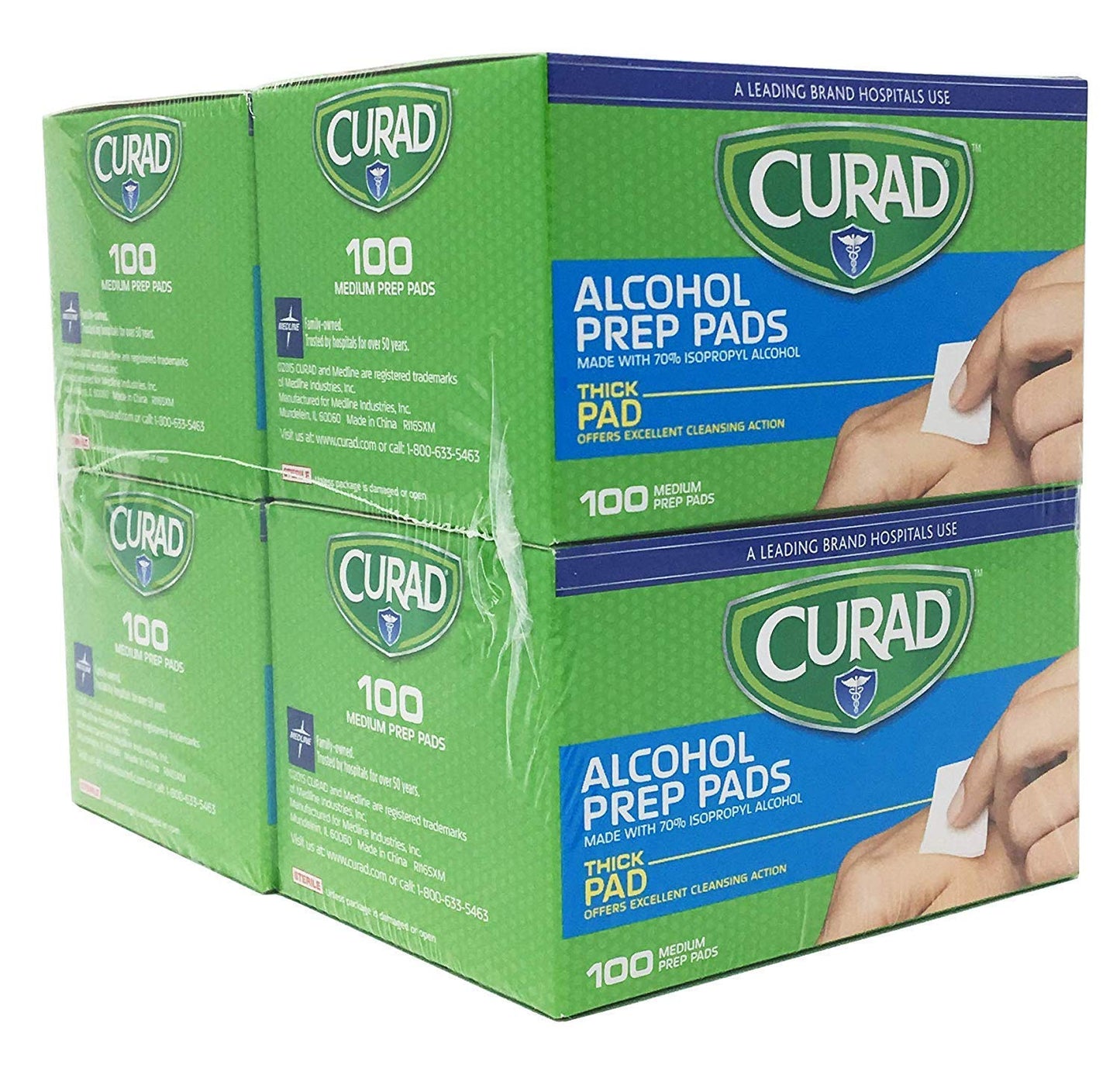 CURAD ALCOHOL SWAB STERILE 200CT