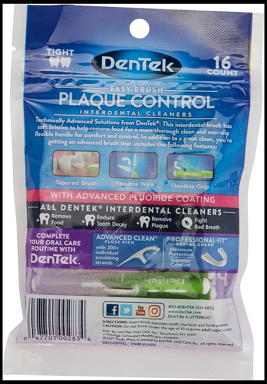 Dentek Easy Brush Cleaners Tight Spaces 16 Count