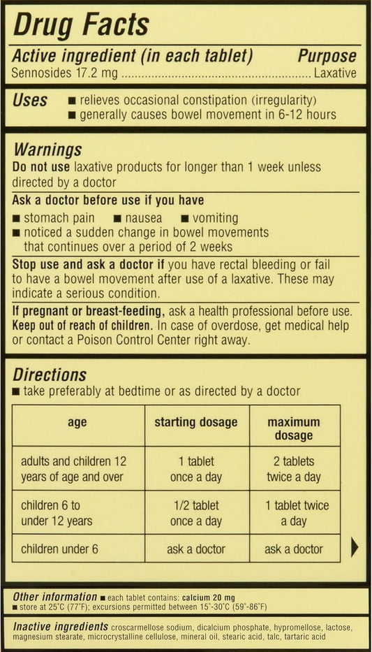 SENOKOT LAXATIVE CW 60 GMM M/BRY