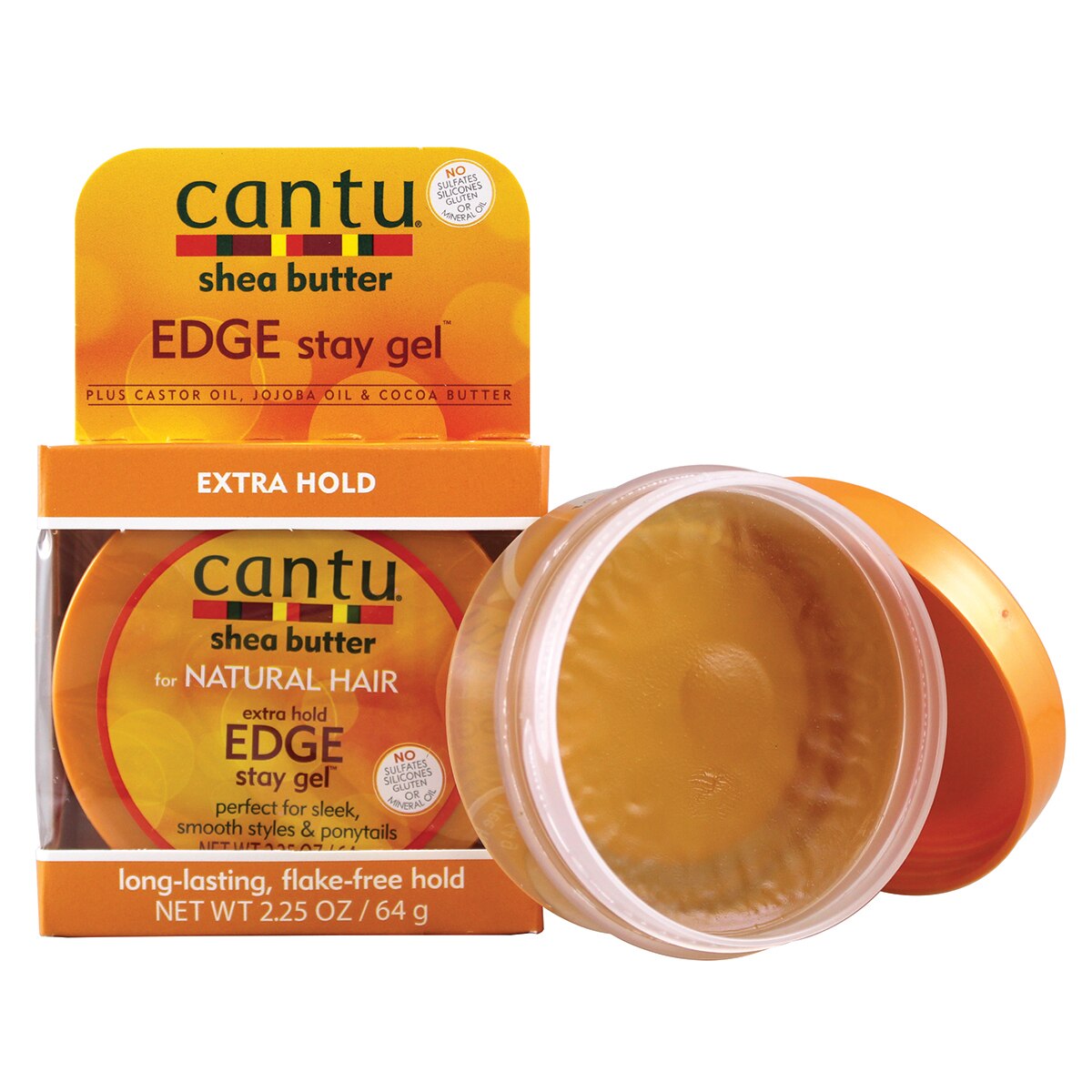 Cantu Shea Butter Edge Stay Gel Extra Hold 2.25oz
