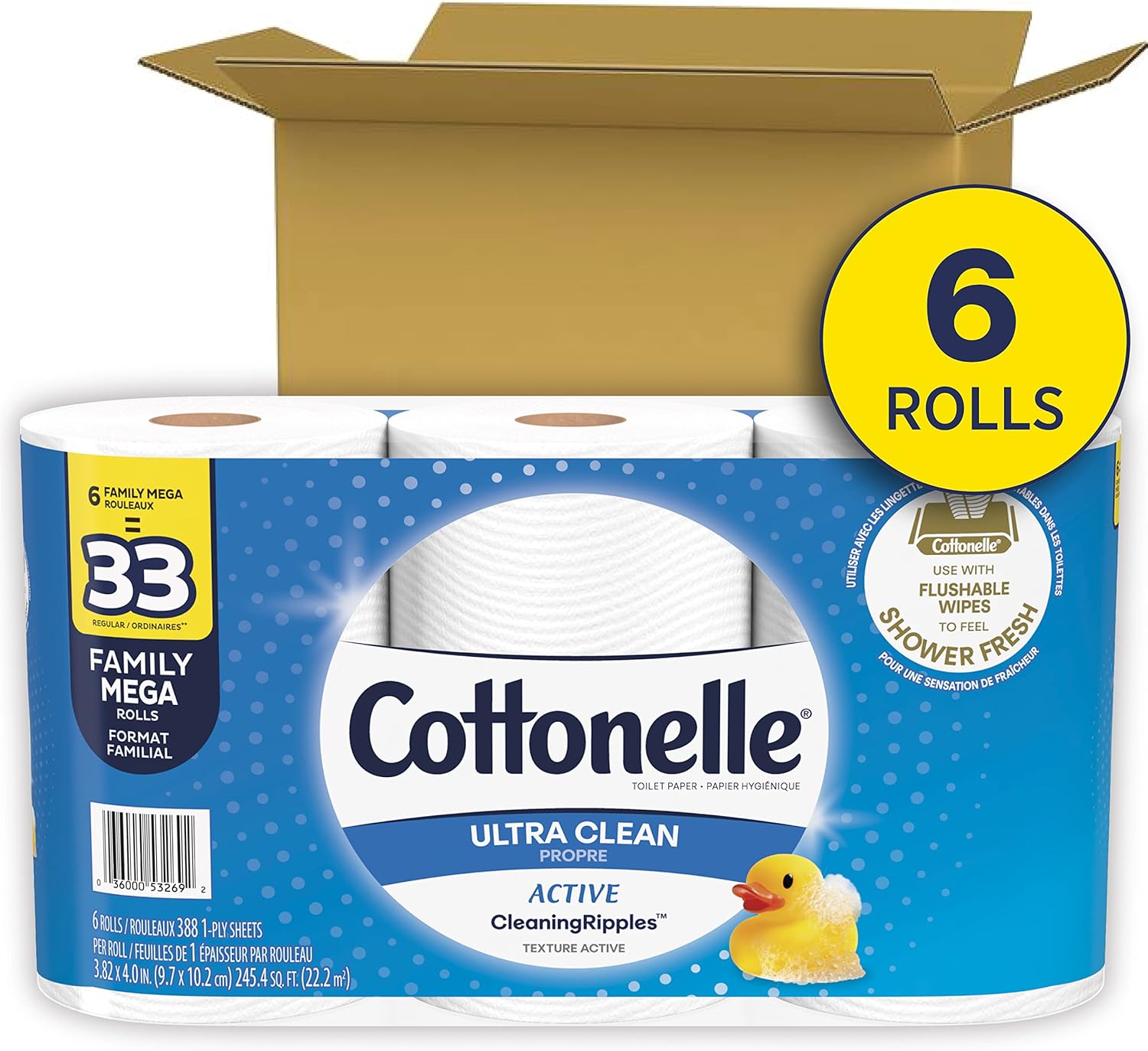 COTTONELLE ULTRA CLEAN 6X6