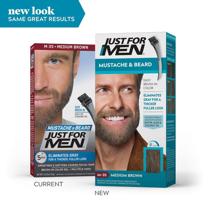 JUST FOR MEN MUSTACHE GEL MEDIUM BROWN