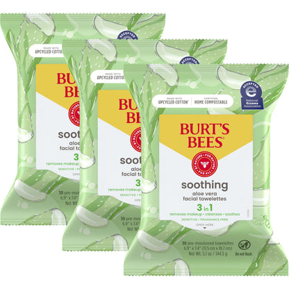 BURT'S BEES FACIAL CLEAN SENS WIPES 30CT