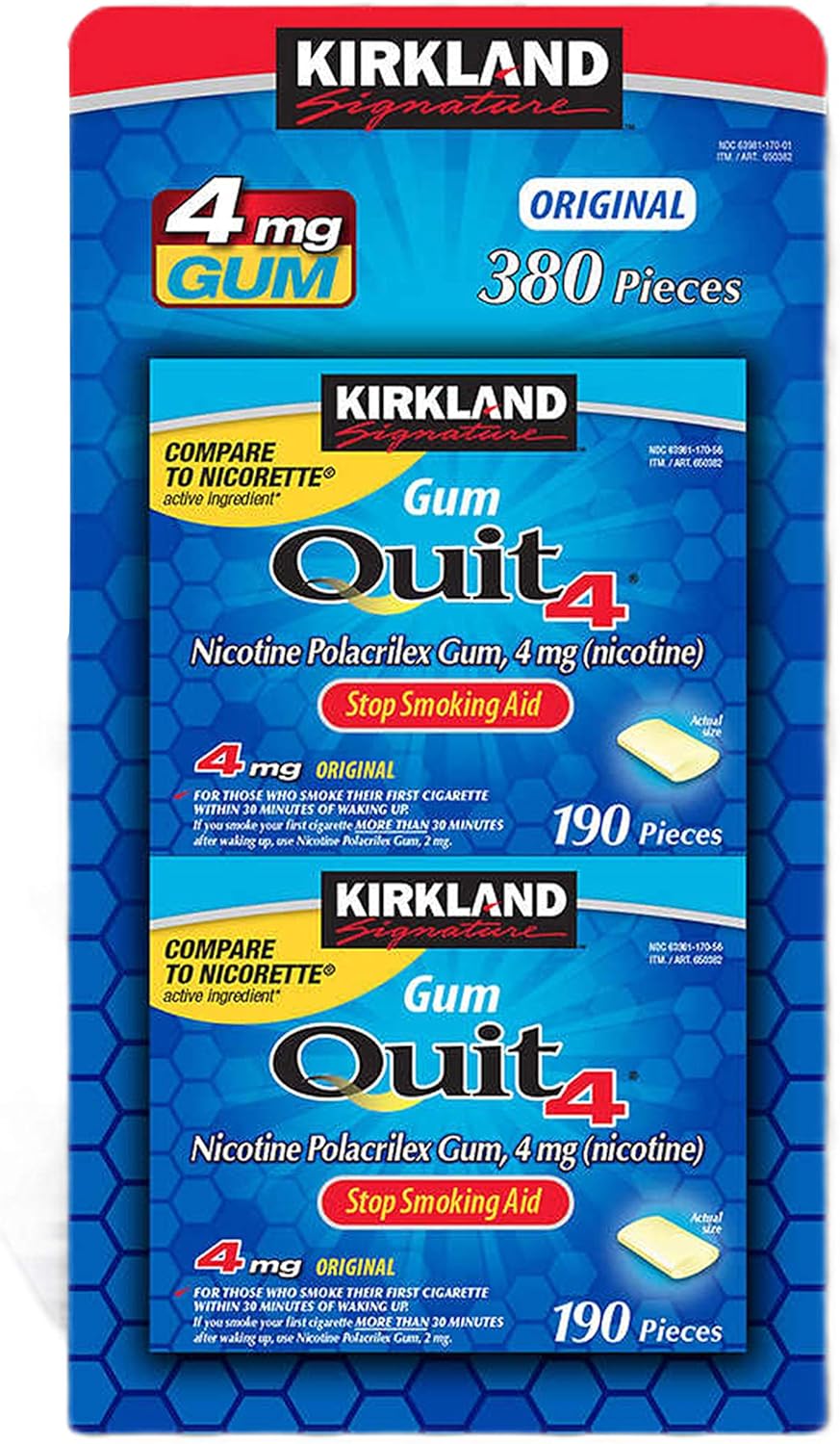 NICOTINE POLACRILEX 4 MG GUM 110