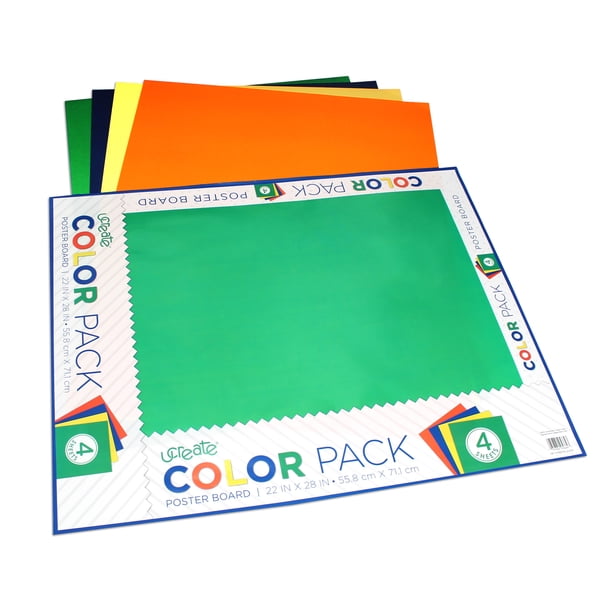 UCreate Premium Poster Board, 3 count - Assorted Colors, 22" x 28"