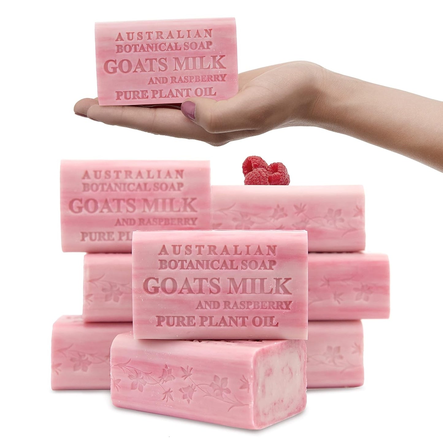 AUSTRALIAN BOTANICAL SOAP BAR SOAP,GOATS MLK W RASP