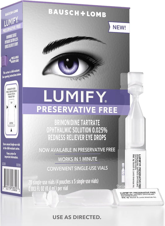 LUMIFY PRESERVATIVE FREE O/S VL 20CT