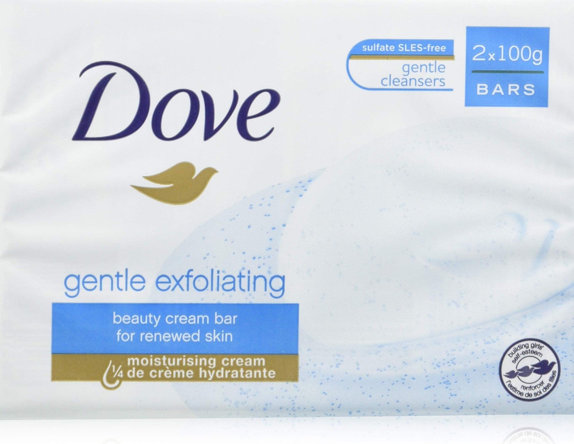 DOVE GENTLE EXFOLIATING BARS 2X3.75OZ