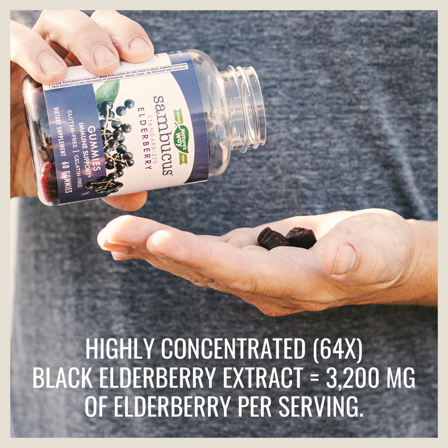 NATURE'S WAY SAMBUCUS GUMMIES,ELDRBRY