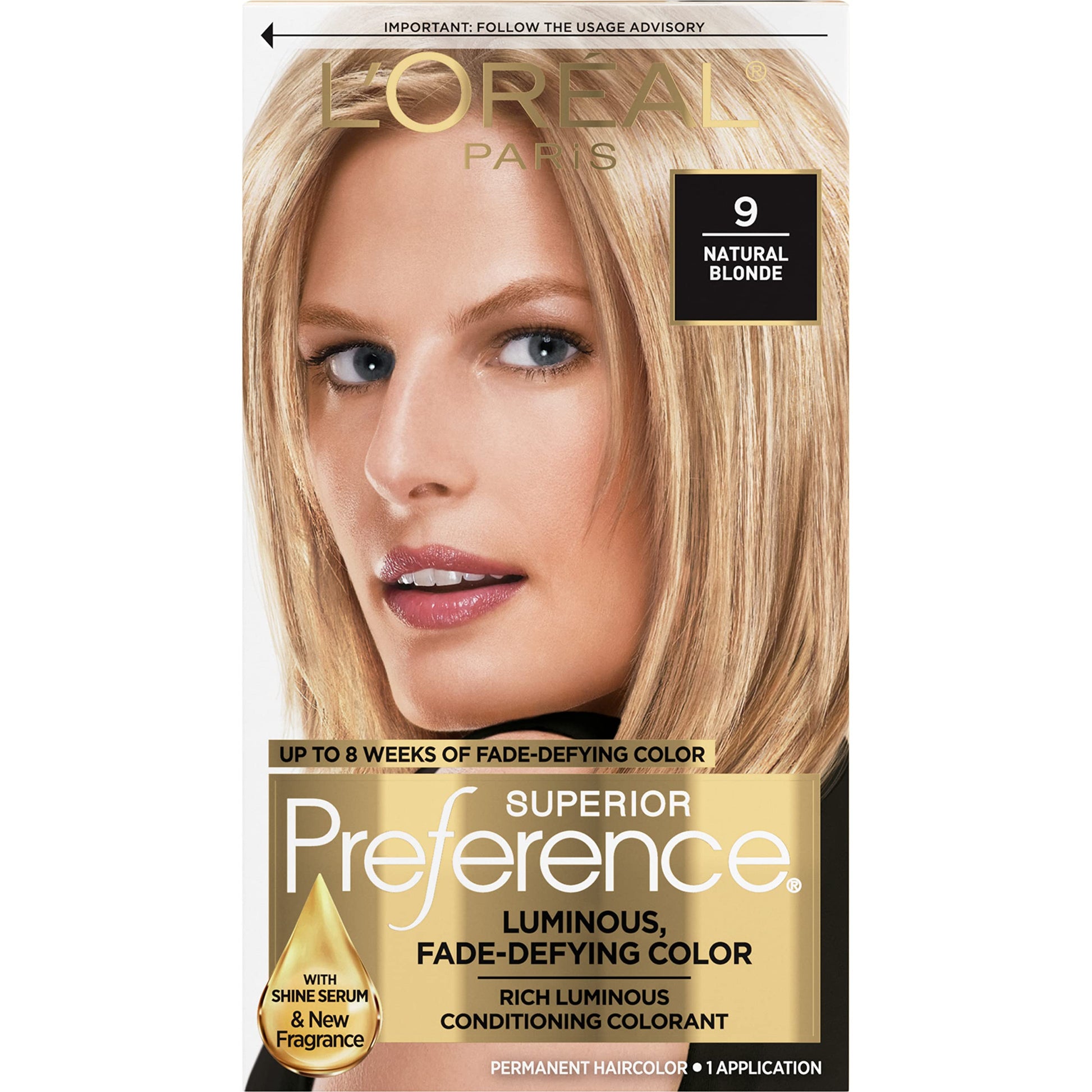 L'ORÉAL PARIS Superior Preference Permanent Hair Color, 9.5A Lightest Ash Blonde, 6.5 fl. oz.