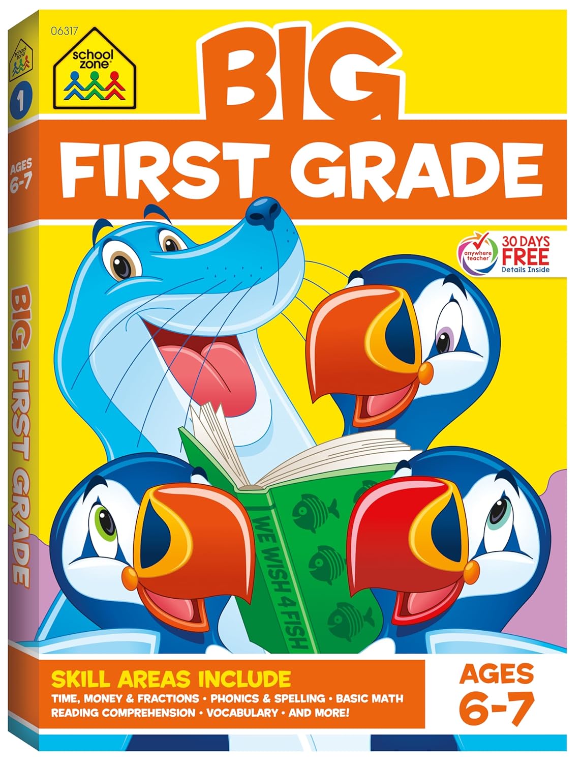 School Zone Phonics Review Grades 1-3 Workbook