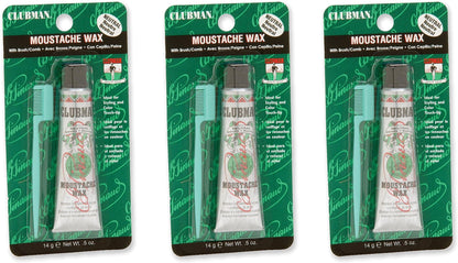 CLUBMAN MOUSTACHE WAX NEUTR .5Z