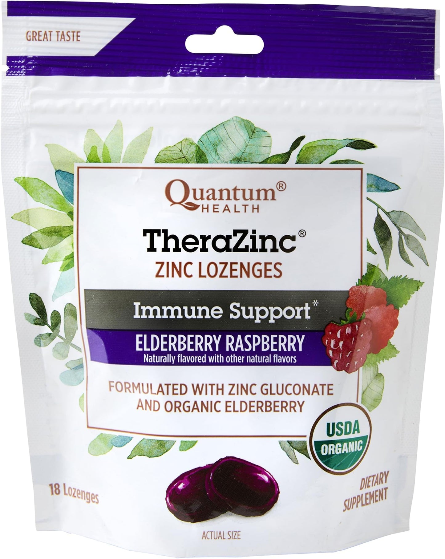 QUANTUM HEALTH THERA ZINC LOZ,ELDERBERRY