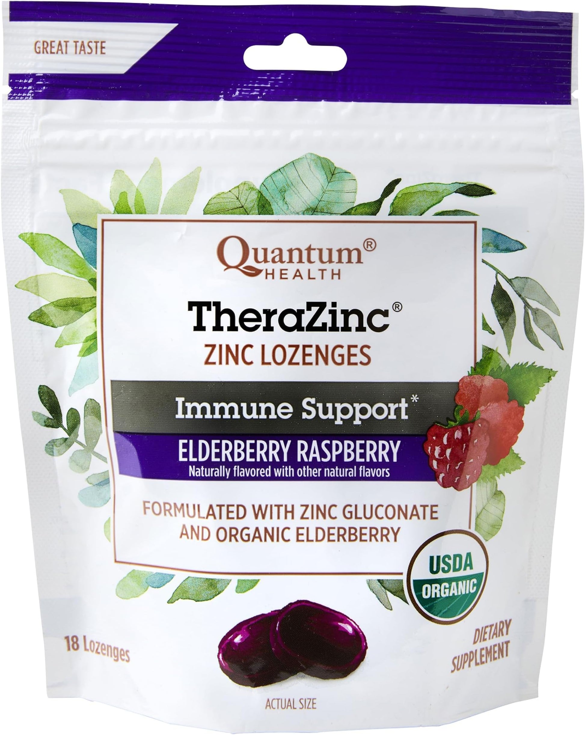 QUANTUM HEALTH THERA ZINC LOZ,ELDERBERRY