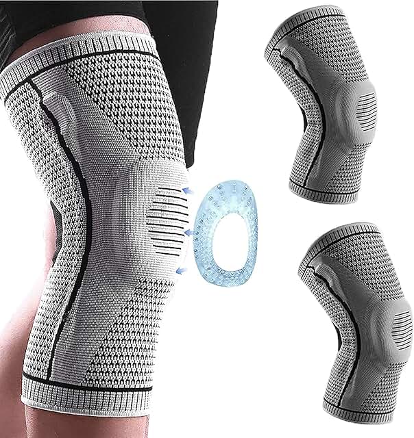 KNEE DLX ELST CMPRS SLV W/BUTTRES L DS