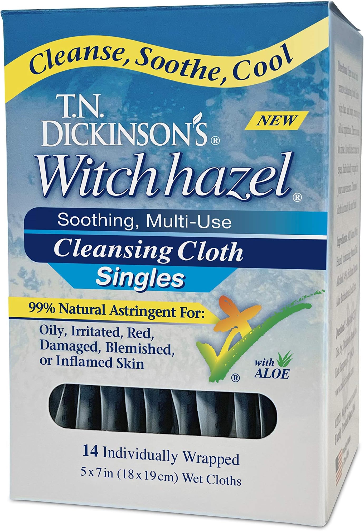 WITCH HAZEL TOWELETTE 20CT DICKINSON