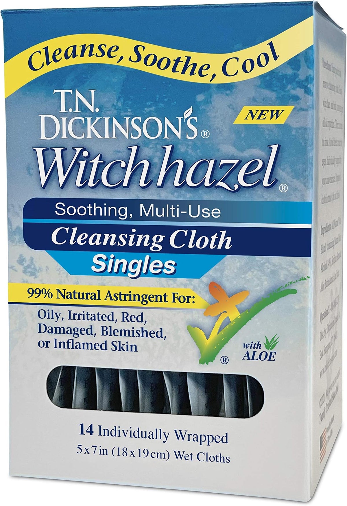 WITCH HAZEL TOWELETTE 20CT DICKINSON