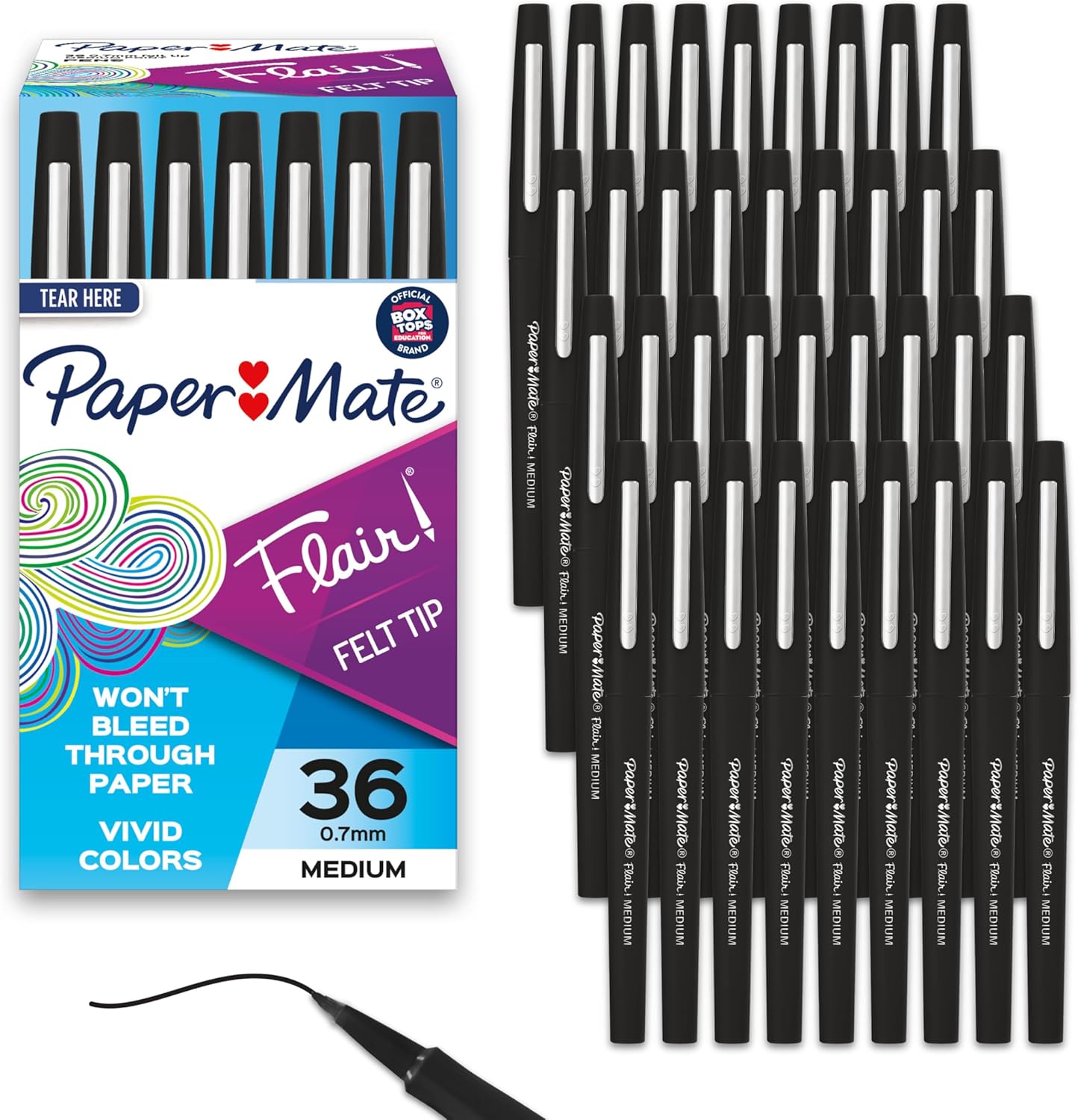 Paper Mate Flair Felt Tip Pen Black ink