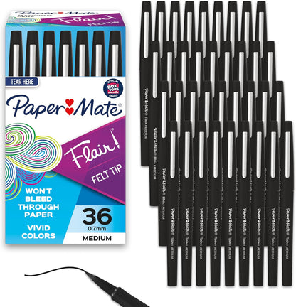 Paper Mate Flair Felt Tip Pen Black ink