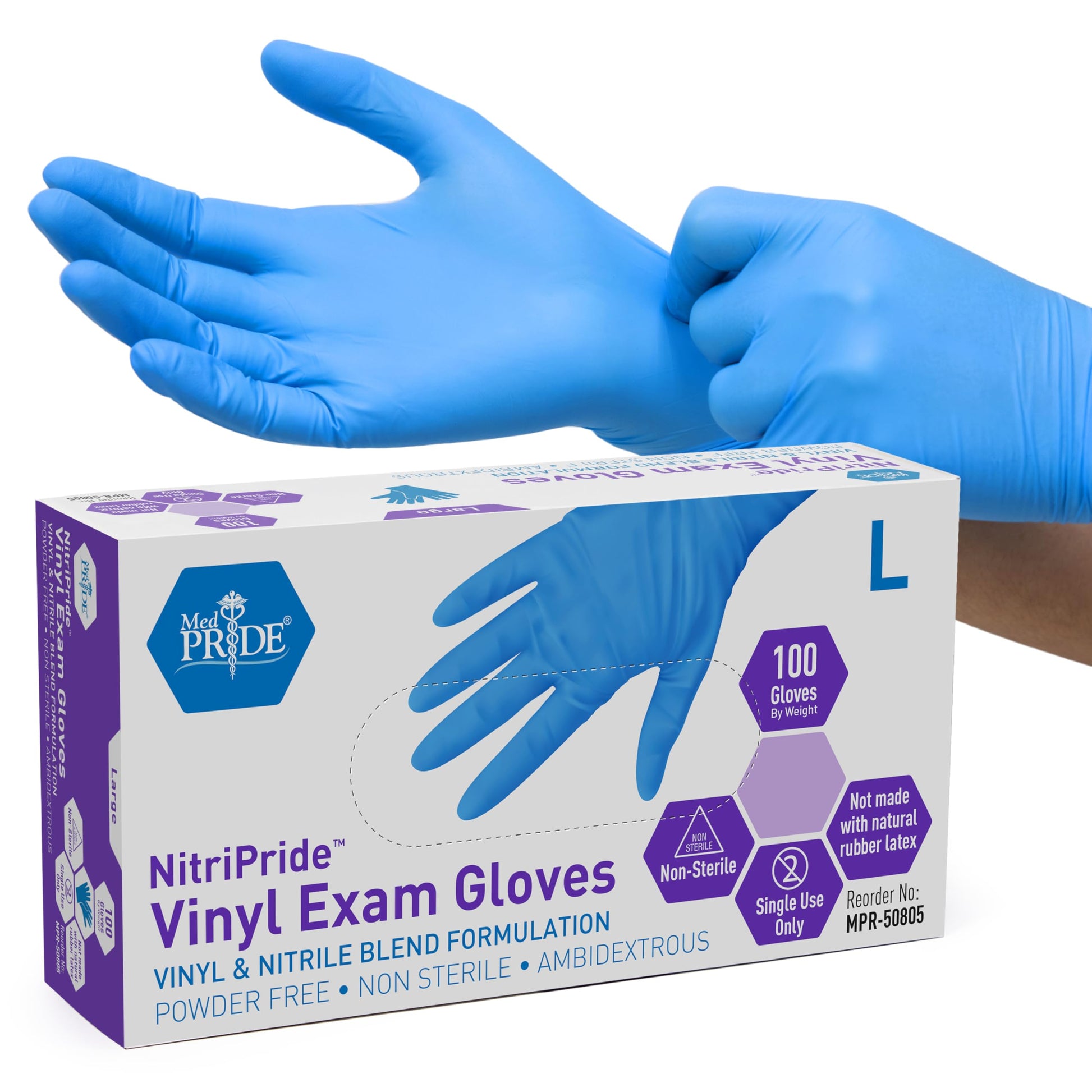 AB GLOVE EXAM LATEX MED 100CT
