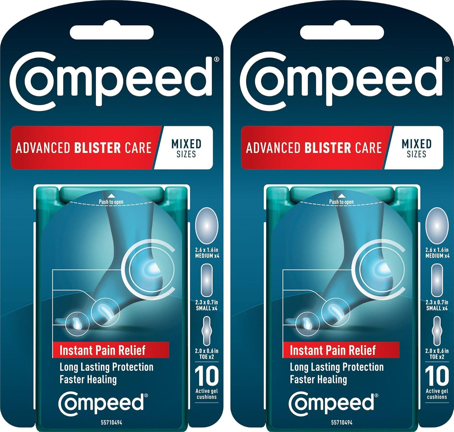 COMPEED ADV BLISTER CARE MEDIUM 12CT