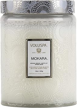 Voluspa Mokara 18oz Large Glass Jar Candle