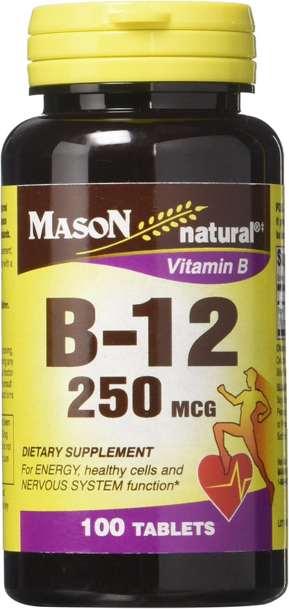 VIT B12 1000MCG SUB-LING LOZ 100CT MASON