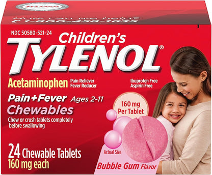 TYLENOL SS 160MG/5ML CHLD BGUM