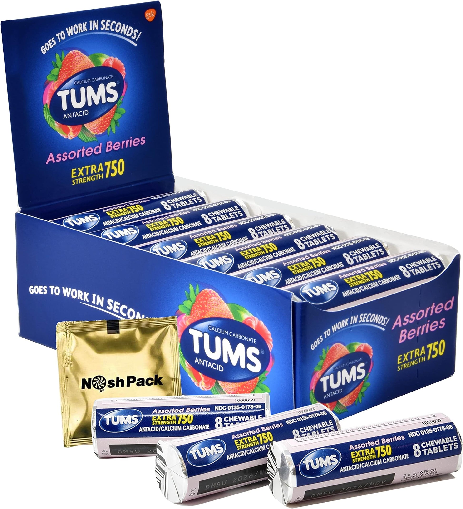TUMS EXTRA TABLET FRUIT 48CT