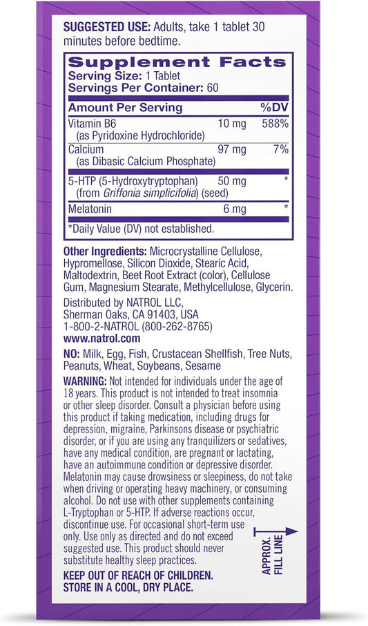 NAT B MELATONIN TB 3MG 60