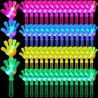 Unique Neon Clacker Noisemakers, 4 pack