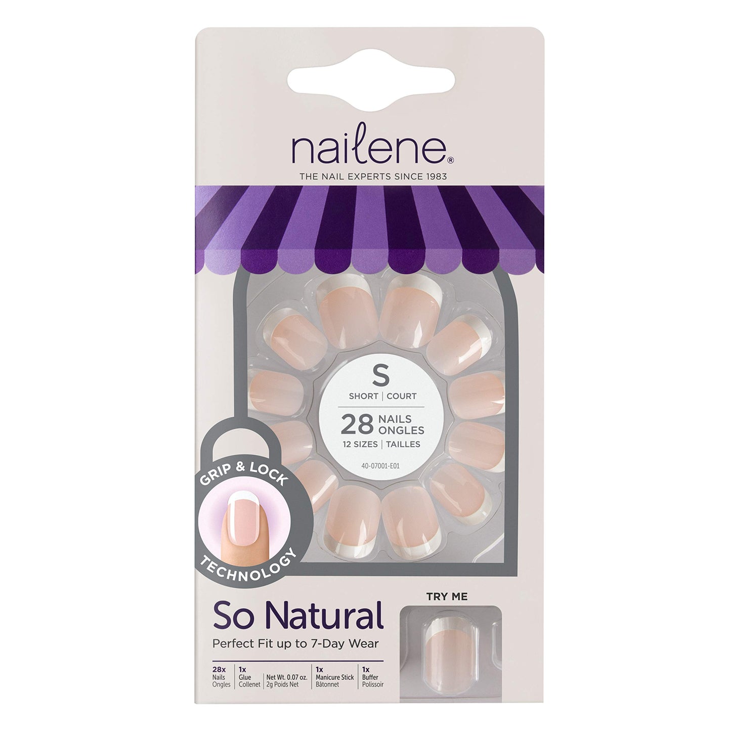 Nailene So Natural Nails Short Pink