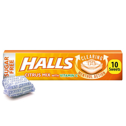 HALLS DEFENSE STICK ASST CITRUS 20X9CT