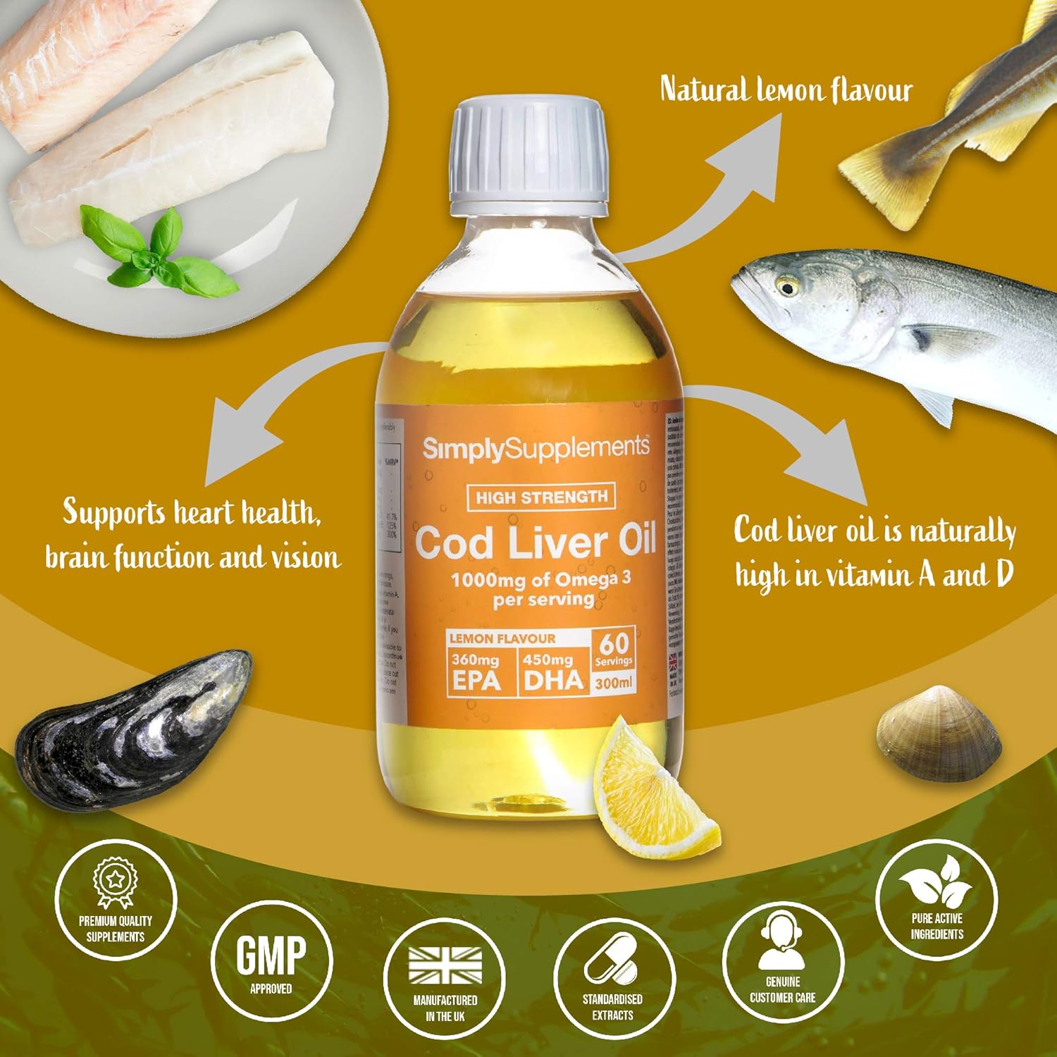 COD LIVER OIL 500ML LEMON