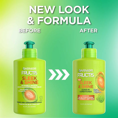 Garnier Fructis Sleek & Shine Leave-in Conditioning Cream, 10.2 oz