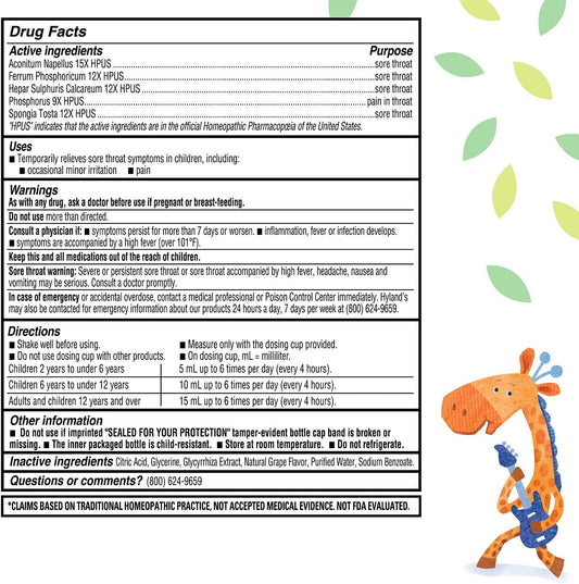 HN THROAT SR 150ML CHILDRENS CHY