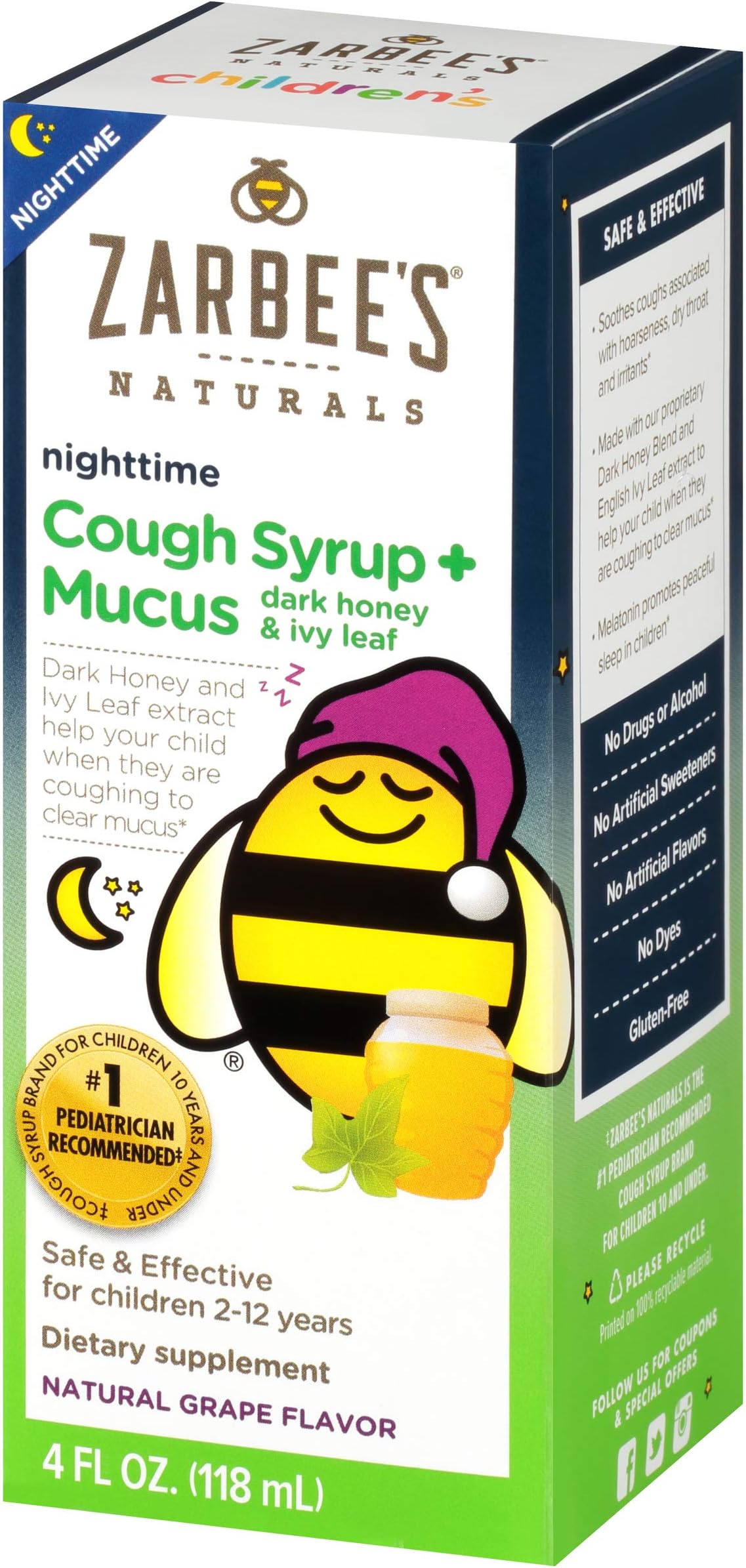 ZARBEES CGH+MCS/THRT/NSL SR 118ML