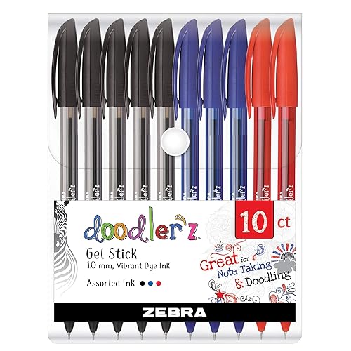 DOODLERZ 10PK ASST GEL PENS