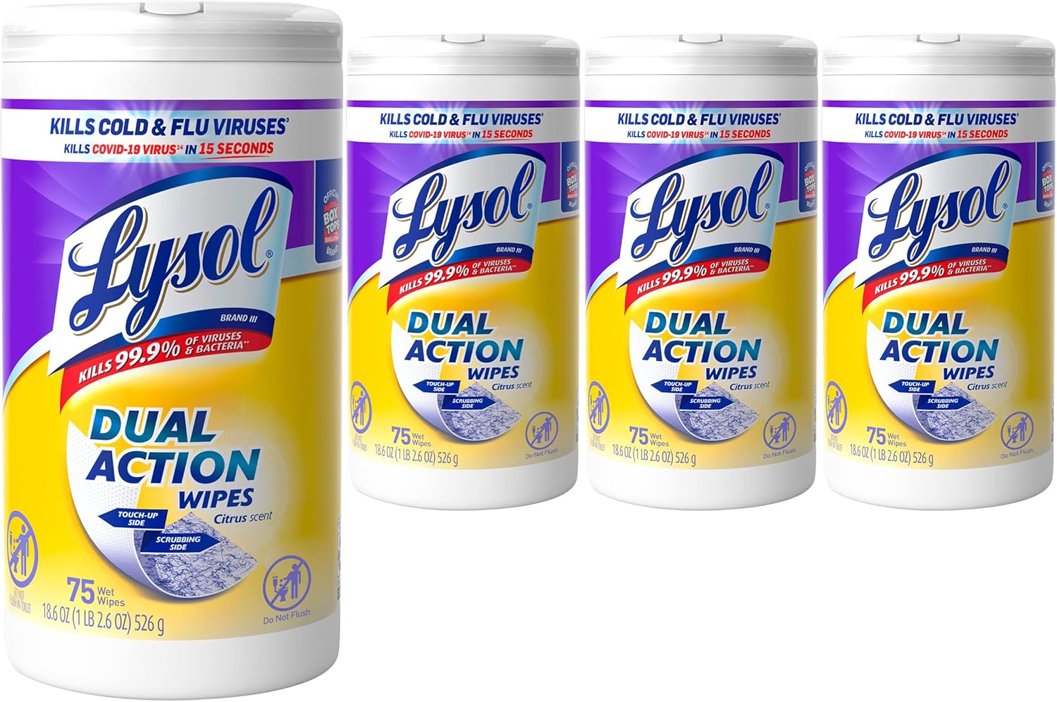 LYSOL DISINFECT 35 CT DUAL ACTION WIPES
