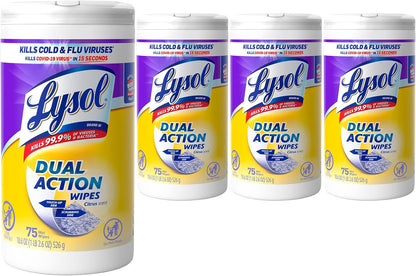 LYSOL DISINFECT 35 CT DUAL ACTION WIPES